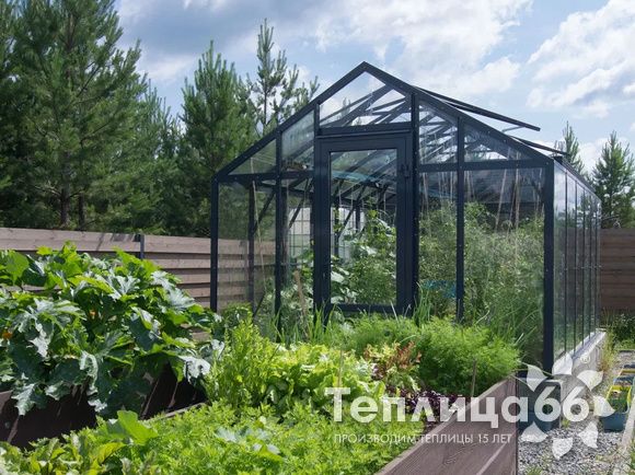 Теплица Гарденикс 3 С (под стекло), ширина 3 м
